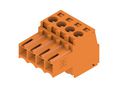 3.5mm Pitch 4 Way Pluggable Terminal Block, Plug, Cable Mount, Screw Down Termination, Pack of 5 pieces