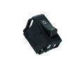 Rocker Switch, 28V, 16 A, NO, 250V, ON-OFF, IP40, Black