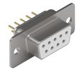 D-Sub Connector, Socket, DE-9, PCB Pins