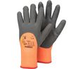Tegera TEGERA Grey, Orange Acrylic, Polyester (Liner) Heat Resistant Work Gloves, Size 8, Latex Coating, 6 ST
