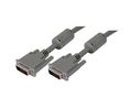 Male DVI-D Dual Link Connector to Cable, 10 ftGrey sheath, 3.05m