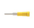 Schutzinger Yellow Female Banana Connector, 2 mm Connector, Pin Termination, 60 V, Nickel Plating