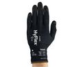 Ansell Hyflex Black Kevlar Kevlar Work Gloves, Size 8, Nitrile Coating