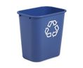 Rubbermaid Commercial Products 27L Blue Polyethylene Waste Bin, Blue