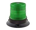Green Flashing Beacon, 10 → 110 V, Base Mount, LED Bulb