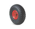 Guitel Hervieu Black, Red Rubber Abrasion Resistant Trolley Wheel, 150kg