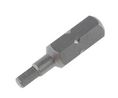 Hexagon Screwdriver Bit, 4mm Tip, 1/4 in Drive, 25mm Overall