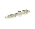 Electro PJP Silver Male Banana Plug, 4 mm Connector, M3 Thread Termination, 30/60V ac/dc, Nickel Plating Silver