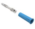 Electro PJP Blue Male Banana Plug, 4 mm Connector, Screw Termination, 36A, 30/60V ac/dc, Nickel Plating