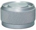 Knurled Aluminium Knob 28.6mm Silver Aluminium Switches