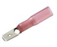 Spade Connector, Partially Insulated, Red, 0.5 ... 1.5mm², Plug, Pack of 50 pieces