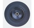 Guitel Hervieu Black Rubber Trolley Wheel, 500kg, 400mm, 500kg
