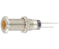 LED Indicator 12V DC Fixed Yellow Soldering Lugs