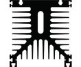 Heat Sink Black Anodised 0.8K/W 150x125x135mm