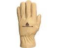 Protective Gloves, Leather, Glove Size 9, Beige