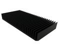Heat Sink Black Anodised 1W/°C 125x200x25mm