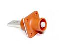 8mm Receptacle Connector, Plug, Orange, 200A, Poles - 1