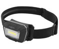 Otsalamppu, LED, Ladattava, 280lm, 21m, IP65, Musta