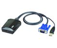 KVM-adapter, 1x Mini USB-B-stikkontakt - 1x VGA-stik / 1x USB-A-stik