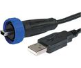 Cable, USB-A Plug - USB Mini-B 5-Pin Plug, 2m, USB 2.0, Black