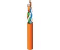 LAN-kabel PVC CAT5e 4x2x0.25mm² U/UTP Grå 305m