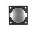 Wall Rocker Switch Matte INTEGRO 1x ON-OFF Flush Mount 16A 250V Chrome