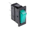 Rocker Switch, 16 A, 1NO, 250V, ON-OFF, Green