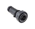 Circular Connector, Plug, 2 Contacts, 25A, 600VAC/VDC, IP66 / IP68 / IP69K