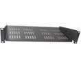 Black Cantilever Shelf, 2U, 20kg Load, 446mm x 280mm