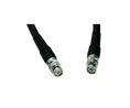 Konfektioniertes HF-Kabel, 50Ohm, BNC Männlich Gerade - BNC Männlich Gerade, 10m, Schwarz