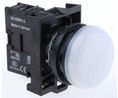 Eaton, RMQ-Titan White LED Pilot Light, 22mm Cutout, IP69K, Round, 12 ... 30V ac/dc