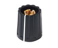 Classic Collet Knob 10mm Black Plastic White Indication Line Switches