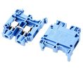 Terminal Block, Screw, 2 Poles, 600V, 50A, 6mm², Blue, Pack of 10 pieces