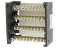 Distribution Terminal Block, Screw, 36 Poles, 600V, 80A, 16mm², Grey