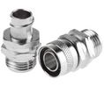 Adaptaflex Swivel, Conduit Fitting, 12mm Nominal Size, PG9, Brass, Silver IP54 rating PG9