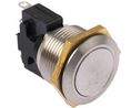 ITW Switches 76-95 Series Push Button Switch, Momentary, Panel Mount, 19.2mm Cutout, SPDT, 250V ac, IP67