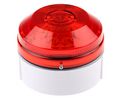 Moflash LED195 Series Red Flashing Beacon, 20 → 30 V ac/dc, Surface Mount, Wall Mount, LED Bulb, IP65 104mm