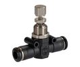 Tube Flow Regulator, Push In 6mm Tube Inlet Port x Push In 6mm Tube Outlet Port