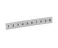 Phoenix Contact, LGS:FORTL.ZAHLEN 1-10, ZBF 5 Zack Marker Strip Flat for use with Terminal Block Width 5 mm Pack of 10 pieces
