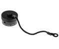 62 GB MIL-DTL-26482 Male Dust Cap, Shell Size 12, with Zinc Cobalt Plated Finish, Aluminium