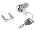 Euro-Locks a Lowe & Fletcher group Company Camlock, 9.5mm Panel-to-Tongue, 20.3 x 17.7mm Cutout, Key Unlock, Plastic