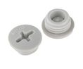 Blanking Plug M12 x 1.5, Polyamide (PA), Grey, IP54 / IP68, Pack of 10 pieces