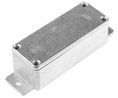 Silver Die Cast Aluminium Enclosure, Flanged, Silver Lid, 113.9 x 35.1 x 30mm