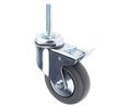 Guitel Hervieu Braked Swivel Castor Wheel, 80kg Capacity, 100mm Wheel, 100mm, 80kg