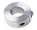 Shaft Collar, Two Piece, Clamp Screw, OD 40 mm, W 15 mm, Stainless Steel