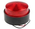 Moflash X80 Series Red Flashing Beacon, 10 → 100 V dc, 20 → 72 V ac, Surface Mount, Xenon Bulb, IP67 76mm