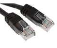 30m Cat5e, Black RJ45 to Male RJ45 Male, U/UTP Unshielded, Terminated LSZH Sheath