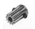 Steel 15 Teeth Spur Gear, 0.5 Module, 4mm Bore Diam, 7.5mm Pitch Diam, 9mm Hub Diam