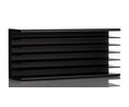 Heatsink, Universal Rectangular Alu, 0.5°C/W, 150 x 66 x 40mm, PCB Mount