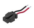 Open End Connecting Cable, 2-Pin Plug Socket - 2 Single Wires, POM, 5m